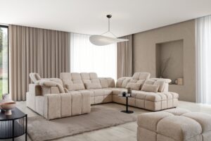 Πουφ Magna Mini/ Κρεμ/70x44x70 BOG443