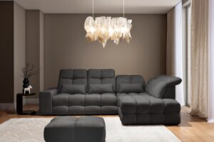 Πουφ Magna Prestige Mini /Γκρι σκούρο/70x44x70 BOG563