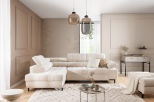 Πουφ με αποθηκευτικό χώρο Tyro/ Μπεζ/ 98x44x60/ BOG876