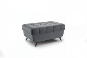 Πουφ Valer/ χωρίς αποθηκευτικό χώρο/ Γκρι/ 98x44x60/ BOG099