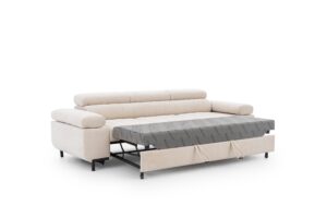 Καναπές/Κρεβάτι 3θέσιος Tyro / Μπεζ/253x100x99 BOG5308