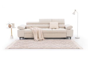 Καναπές/Κρεβάτι 3θέσιος Tyro / Μπεζ/253x100x99 BOG5308