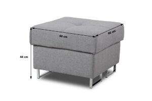 Πουφ χωρίς αποθηκευτικό χώρο Anna Mini/Πράσινο/ 60x44x60 BOG5465