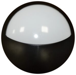 V-TAC Φωτιστικό Απλίκα 12W Μισό στρογγυλό Μαύρο