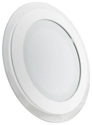 LED Πάνελ mini V-TAC 18W στρογγυλό Γυαλί Ψυχρό Λευκό 4759