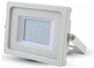 LED  Προβολέας V-TAC 30W  Λευκός SLIM SMD Θερμό Λευκό