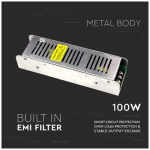 Τροφοδοτικό Μεταλλικό 100W Dimmable 12 V DC 8.5A 3256