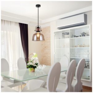 Κρεμαστό Φωτιστικό Vintage V-TAC Amber Γυαλί και ντουί Ε27 3726