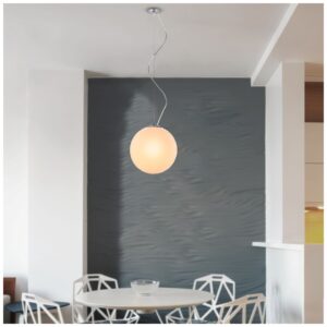 Κρεμαστό Φωτιστικό V-TAC Γυαλί Σφαίρα με Χρώμιο και ντουί Ε27 3839