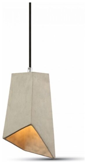 Κρεμαστό Φωτιστικό V-TAC Τσιμέντο Παράγωνο 155χ155mm και ντουί Ε27 3850