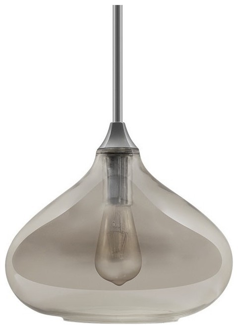 Κρεμαστό Φωτιστικό V-TAC Μοντέρνο Γυαλί Λείο Διάφανο Φ280mm με ντουί Ε27 3884