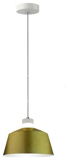 Ολοκληρωμένο Κρεμαστό Φωτιστικό V-TAC 7W Μέταλλο και Ακρυλικό Χρυσό Λαδί Φ250 Φως Ημέρας 3930