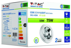 Λαμπτήρας LED AR111 220V 15W 20° Dimmable Φώς ημέρας 4106