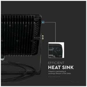 V-TAC LED Προβολέας 100W SAMSUNG CHIP SMD Σώμα Μαύρο 5 χρόνια εγγύηση Φως Ημέρας 413