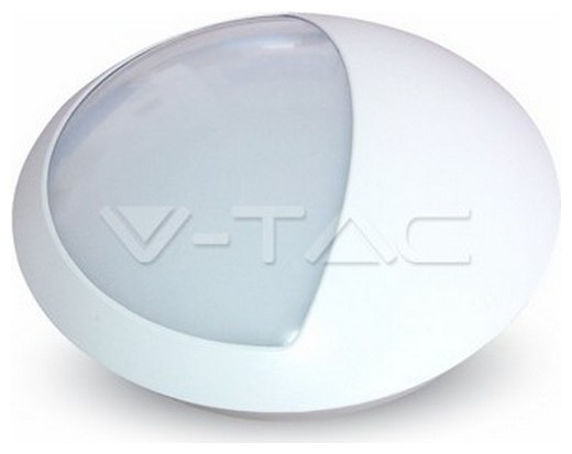 V-TAC Φωτιστικό Απλίκα 12W Μισό στρογγυλό Λευκό