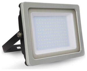 V-TAC LED Προβολέας 100W SMD Γκρί-Μαύρο Θερμό Λευκό