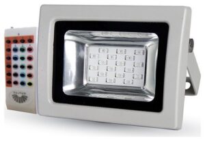 V-TAC LED Προβολέας 10W SMD Λευκός RGB με Τηλεκοντρόλ RF  5894