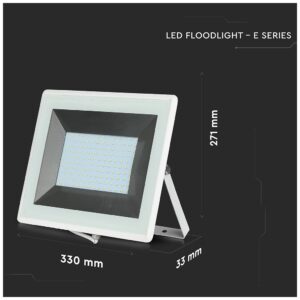 V-TAC LED Προβολέας E-Series SMD 100W Λευκός Ψυχρό Λευκό