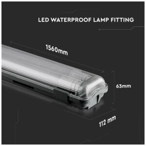 LED Φωτιστικό Αδιάβροχο με 2 Λάμπες LED τύπου φθορίου 2X 22W 150cm Ψυχρό Λευκό 6400