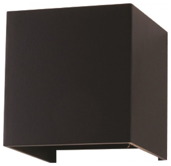 Φωτιστικό Τοίχου Απλίκα V-TAC 6W Αλουμίνιο Μαύρο Τετράγωνο IP65 Φως Ημέρας 7087