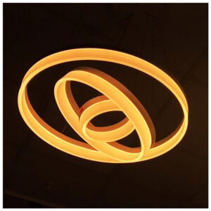 Soft Light V-TAC Κυκλικός Πολυέλαιος με τρεις λεπτούς δακτυλίους 70W Φ60 Θερμό Λευκό