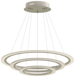 Soft Light V-TAC Κυκλικός Πολυέλαιος με τρεις λεπτούς δακτυλίους 70W Φ60 Θερμό Λευκό