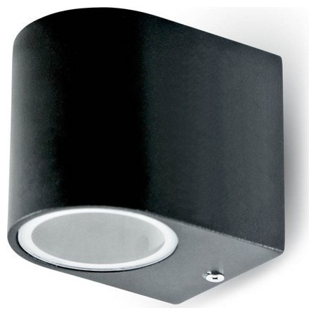 Φωτιστικό Τοίχου Σποτ Μόνο V-TAC Αλουμινίου Μαύρο Στρογγυλό με Ντουί GU10 220V 7508