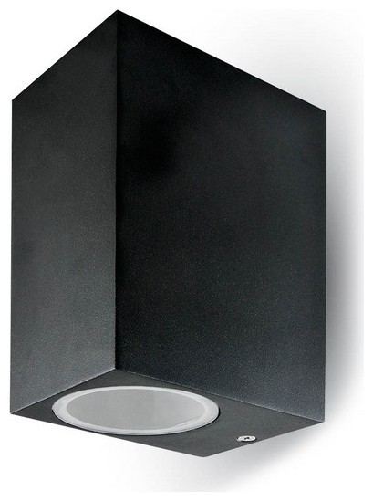 Φωτιστικό Τοίχου Σποτ Μονό V-TAC Αλουμινίου Μαύρο Κύβος με Ντουί GU10 220V 7510