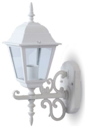 V-TAC Επιτοίχια Απλίκα Φαναράκι μικρό Λευκό Ματ με ντουί Ε27 IP44  7520