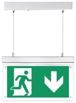 LED V-TAC Φωτιστικό Ασφαλείας - Πινακίδα Εξόδου Κρεμαστό Οροφής 2W με 16 Led