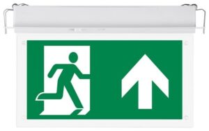 LED V-TAC Φωτιστικό Ασφαλείας - Πινακίδα Εξόδου Χωνευτό Σταθερό 2W SAMSUNG Chip με 16 Led 835