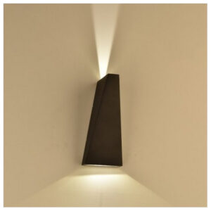 Φωτιστικό Τοίχου Απλίκα V-TAC Πάνω- Κάτω Μαύρη 6W IP65 Θερμό Λευκό 8297