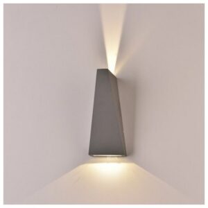 Φωτιστικό Τοίχου Απλίκα V-TAC Πάνω- Κάτω Γκρι 6W IP65 Θερμό Λευκό 8299
