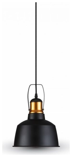 Κρεμαστό Φωτιστικό Vintage V-TAC  Αλουμίνιο Μαύρο με ντουί Ε27 3728