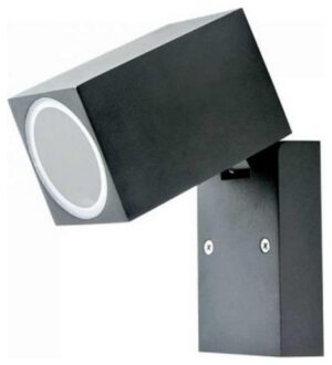Φωτιστικό Τοίχου Σποτ Μονό V-TAC  Αλουμινίου Μαύρο Κύβος Ρυθμιζόμενη κλίση με Ντουί GU10 220V 7553