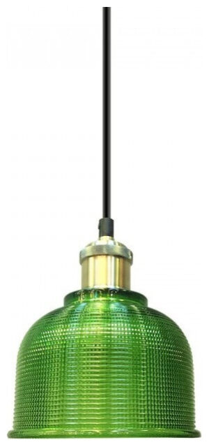 Κρεμαστό Φωτιστικό V-TAC Γυαλί Πράσινο  με ντουί Ε27 Φ145mm 3734