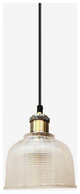 Κρεμαστό Φωτιστικό V-TAC Γυαλί Διάφανο  με ντουί Ε27 Φ145mm 3733