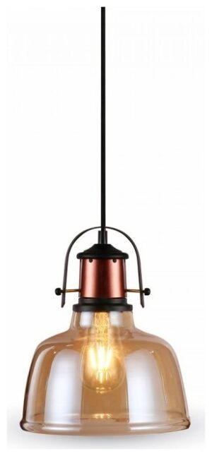 Κρεμαστό Φωτιστικό Vintage  V-TAC Amber Γυαλί και ντουί Ε27 3726