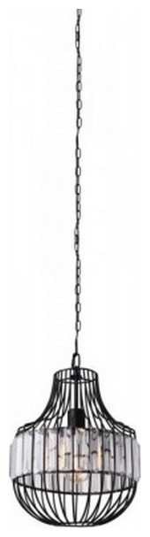 Κρεμαστό Φωτιστικό V-TAC με Μεταλλικό Πλέγμα και Πρίσματα W/Crystal Bottom με ντουί Ε27 3957