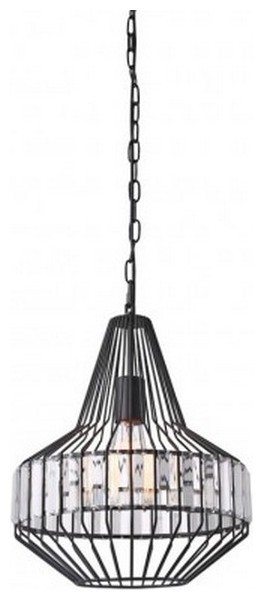 Κρεμαστό Φωτιστικό V-TAC με Μεταλλικό Πλέγμα και Πρίσματα W/Crystal Top με ντουί Ε27 3955