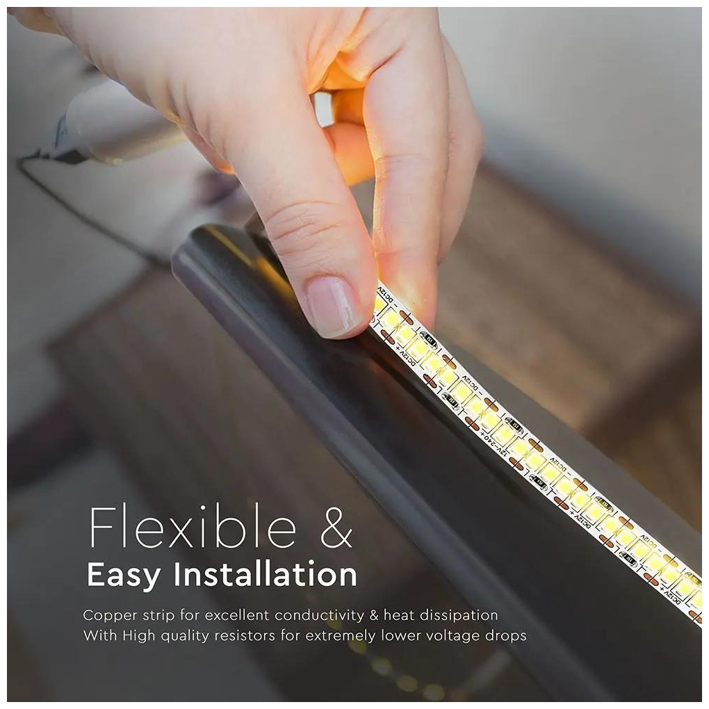 LED Ταινία V-TAC 18W 240 led smd 2835/m High Lumen Ψυχρό Λευκό 6400Κ 5M 2166