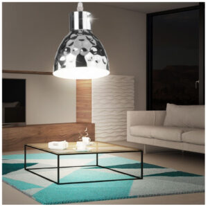 Κρεμαστό Φωτιστικό V-TAC Μεταλλικό Χρώμα Χρώμιο με ντουί Ε27 Φ150mm 3712