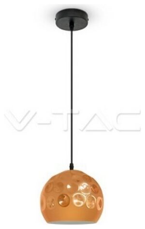 Κρεμαστό Φωτιστικό V-TAC ROSE GOLD Χαλκός με ντουί Ε27 Φ200 3716