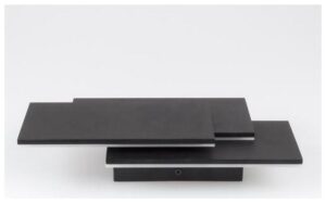 V-TAC Φωτιστικό Τοίχου Απλίκα 12W Παραλληλόγραμα Μαύρο Θερμό Λευκό 8204