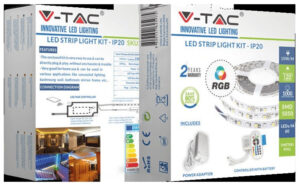 Ολοκληρωμένο σετ Ταινίας LED V-TAC 10W (14.4W) 60 smd 5050 Led/m RGB 2544