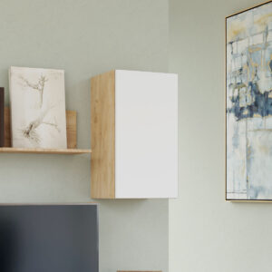 Κρεμαστό Ντουλάπι Callisto Χρυσό Δρυς-Λευκό 40x30x70cm