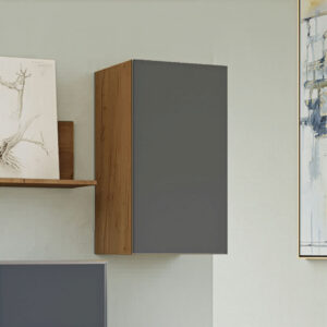 Κρεμαστό Ντουλάπι Callisto Σκούρο Δρυς-Γραφίτης 40x30x70cm