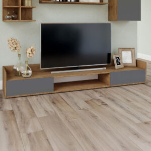 Έπιπλο TV Callisto Σκούρο Δρυς-Γραφίτης 200x40x30cm