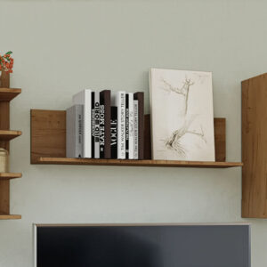 Κρεμαστό Ράφι Callisto-100 Σκούρο Δρυς 100x19.5x25cm