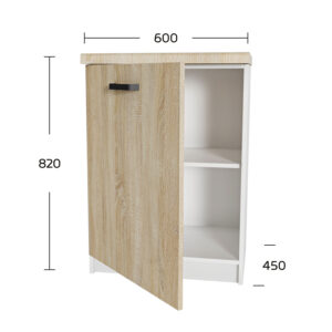 Anita Κάτω Ντουλάπι Σονόμα 60x60x82cm